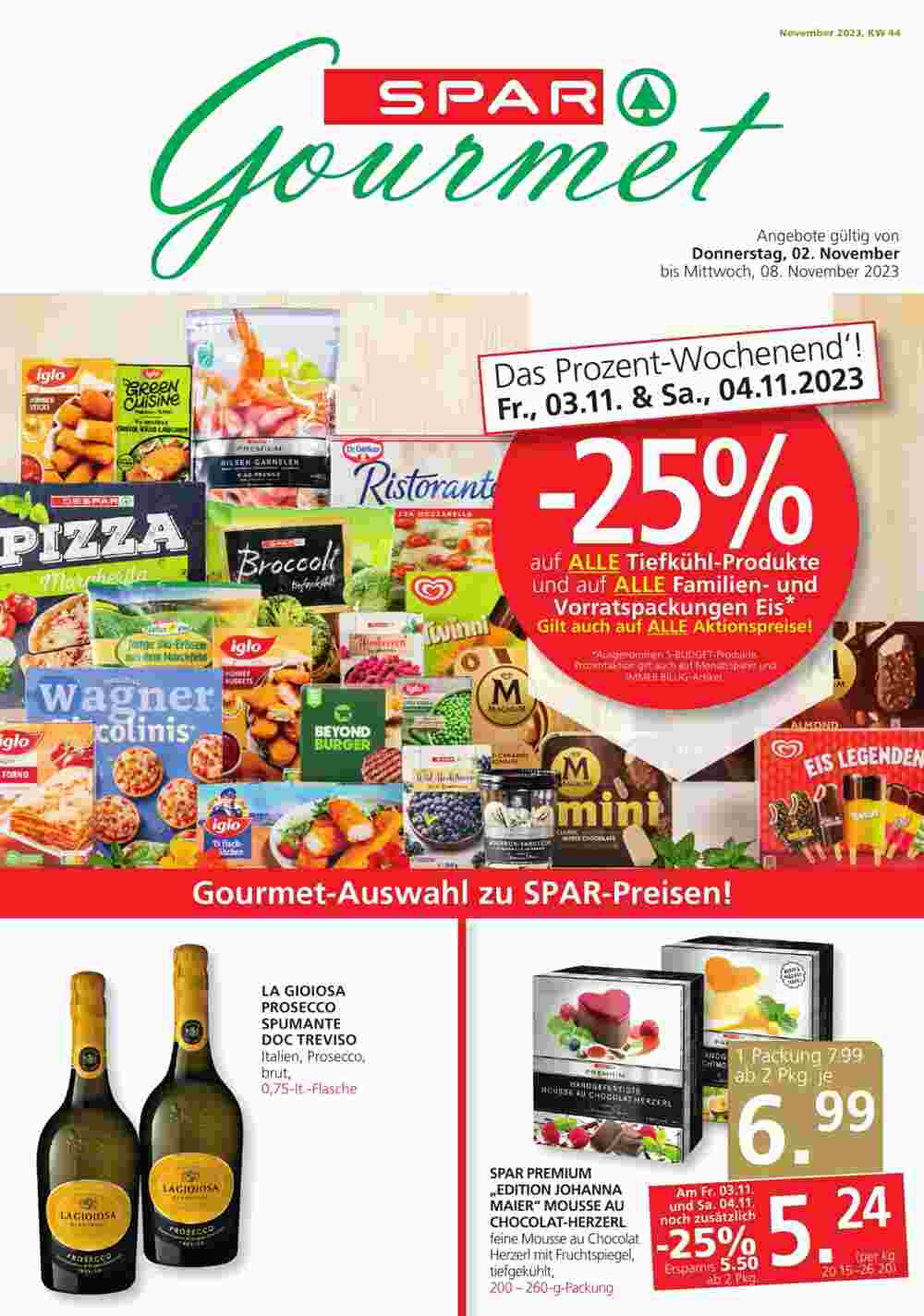 SPAR Gourmet Flugblatt (ab 02.11.2023) - Angebote und Prospekt - Seite 1