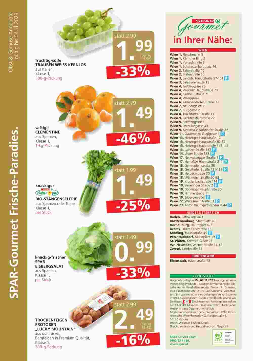 SPAR Gourmet Flugblatt (ab 02.11.2023) - Angebote und Prospekt - Seite 8