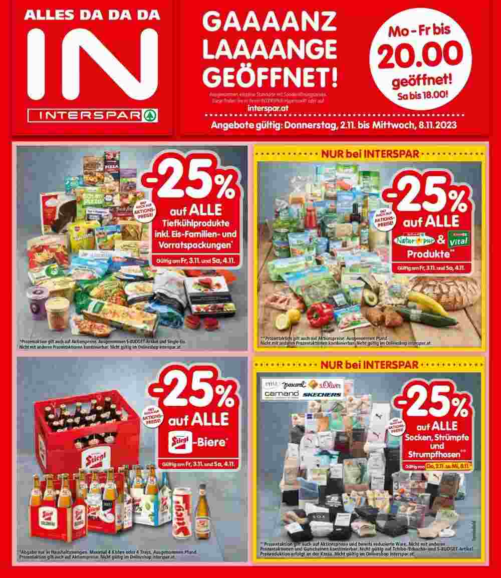 Interspar Restaurant Flugblatt (ab 02.11.2023) - Angebote und Prospekt - Seite 1