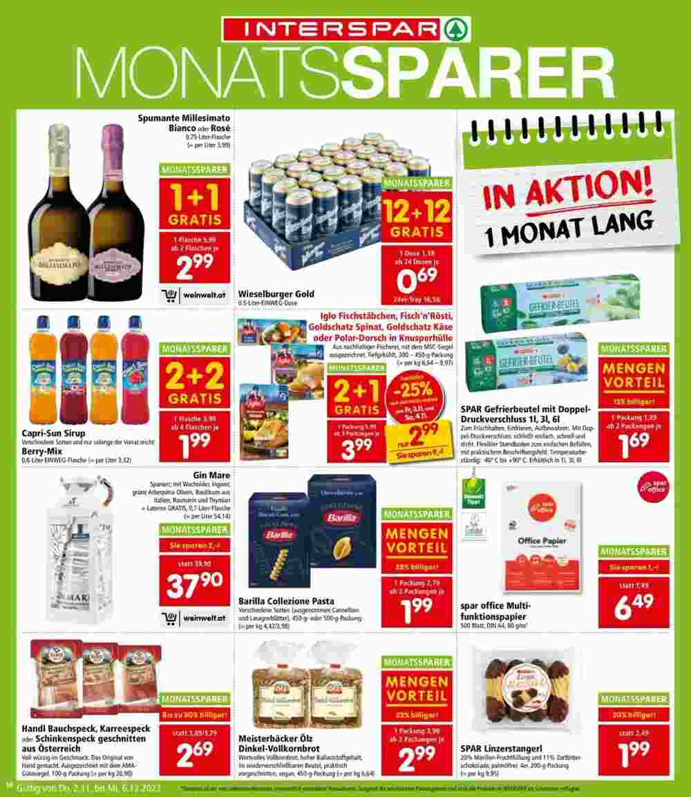 Interspar Restaurant Flugblatt (ab 02.11.2023) - Angebote und Prospekt - Seite 10