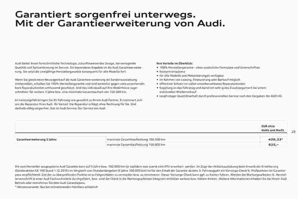 Audi Flugblatt (ab 02.11.2023) - Angebote und Prospekt - Seite 31