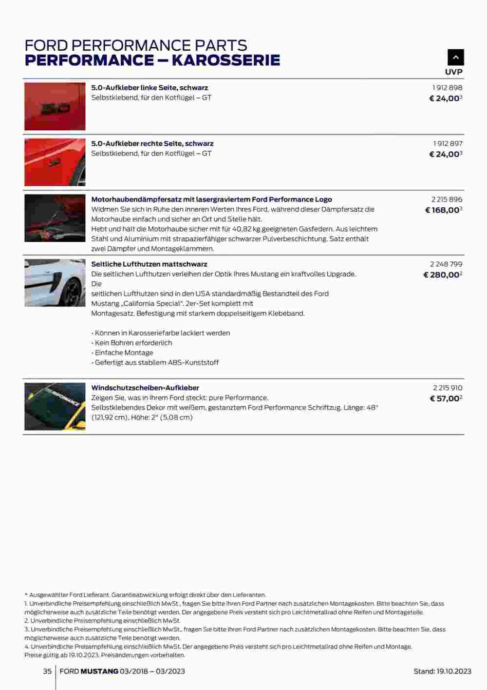 Ford Flugblatt (ab 02.11.2023) - Angebote und Prospekt - Seite 35