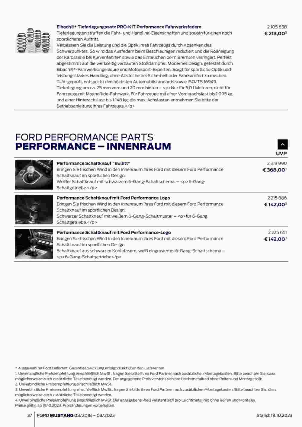 Ford Flugblatt (ab 02.11.2023) - Angebote und Prospekt - Seite 37