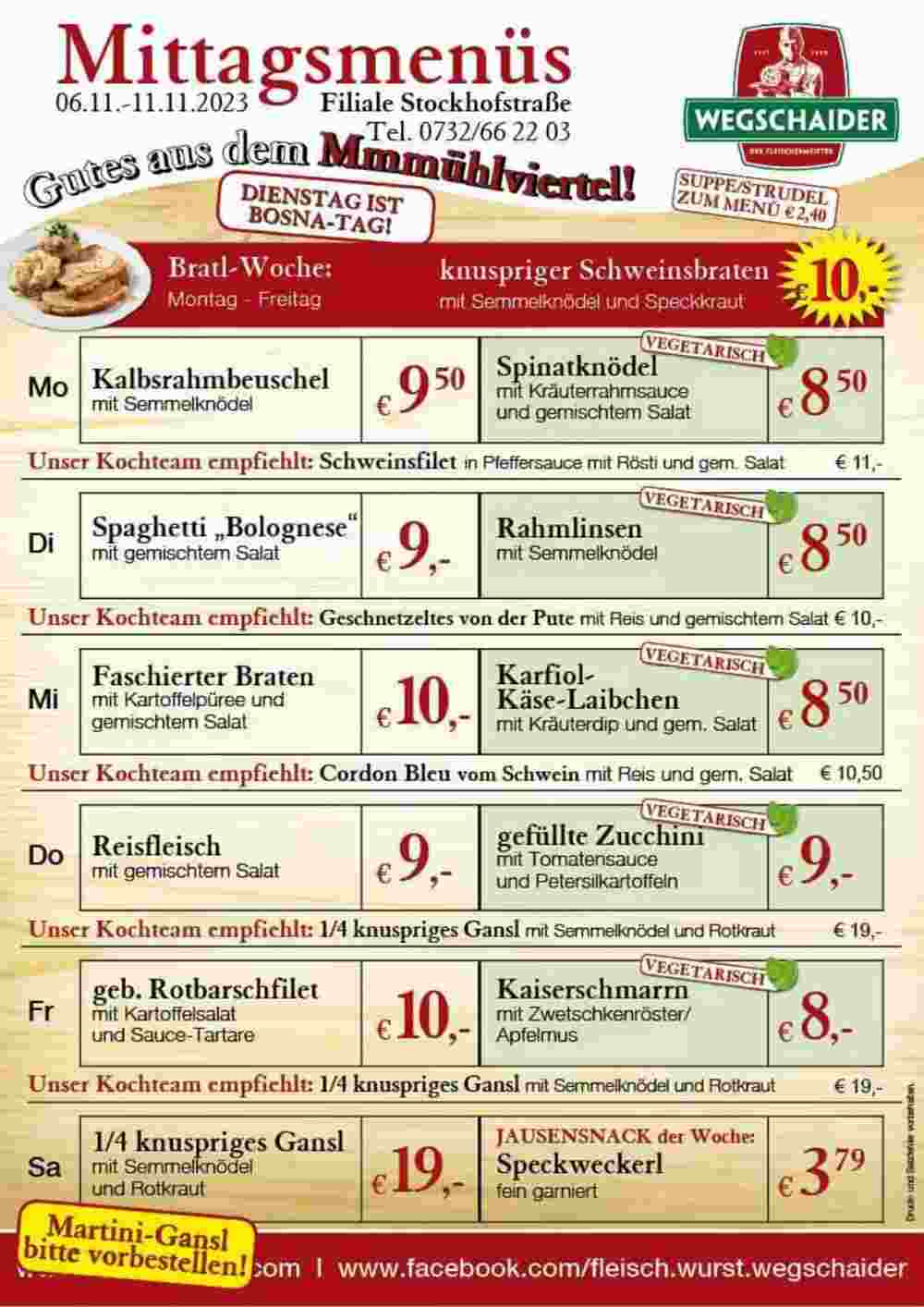 Wegschaider Flugblatt (ab 06.11.2023) - Angebote und Prospekt - Seite 2