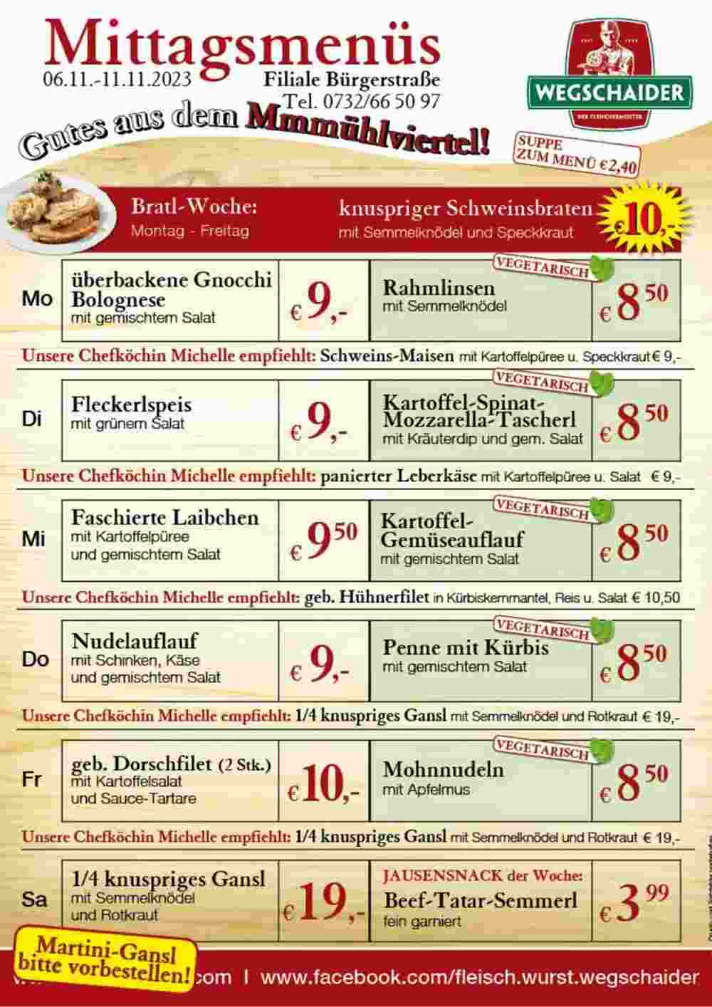 Wegschaider Flugblatt (ab 06.11.2023) - Angebote und Prospekt - Seite 3