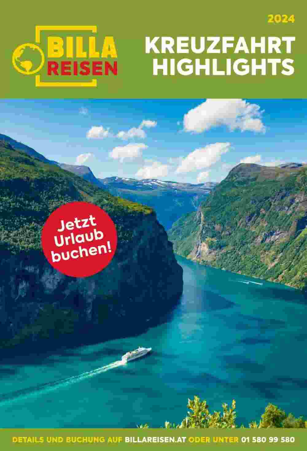 Billa Reisen Flugblatt (ab 08.11.2023) - Angebote und Prospekt - Seite 1