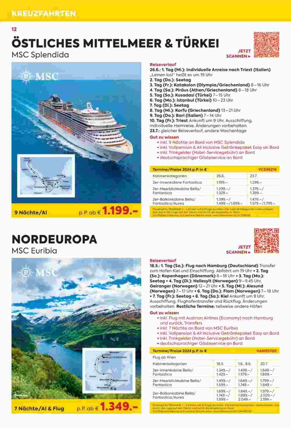 Billa Reisen Flugblatt (ab 08.11.2023) - Angebote und Prospekt - Seite 12