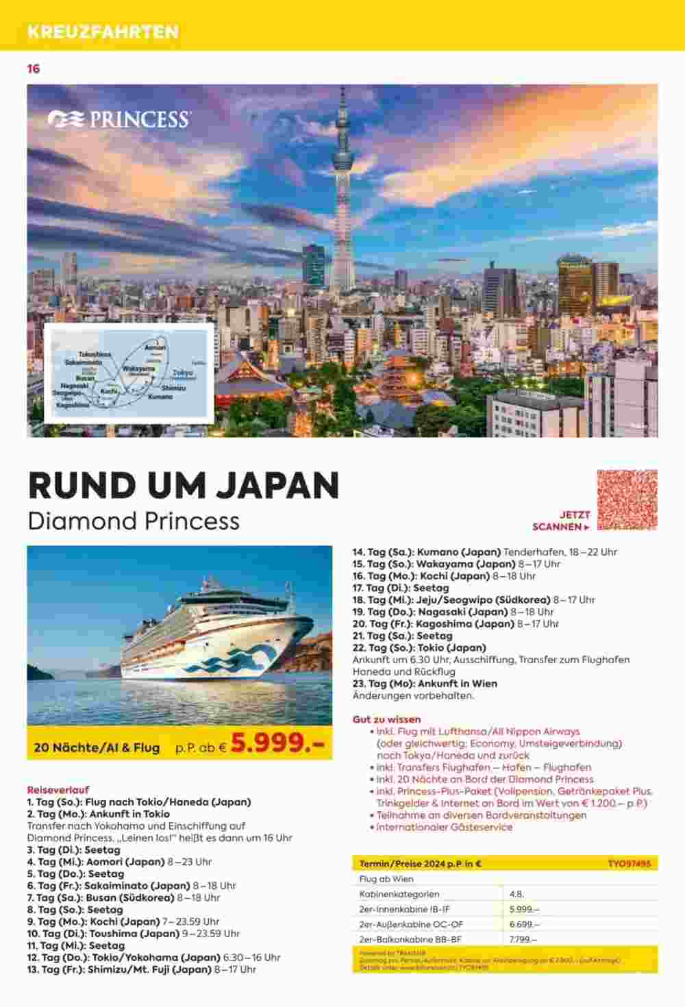 Billa Reisen Flugblatt (ab 08.11.2023) - Angebote und Prospekt - Seite 16