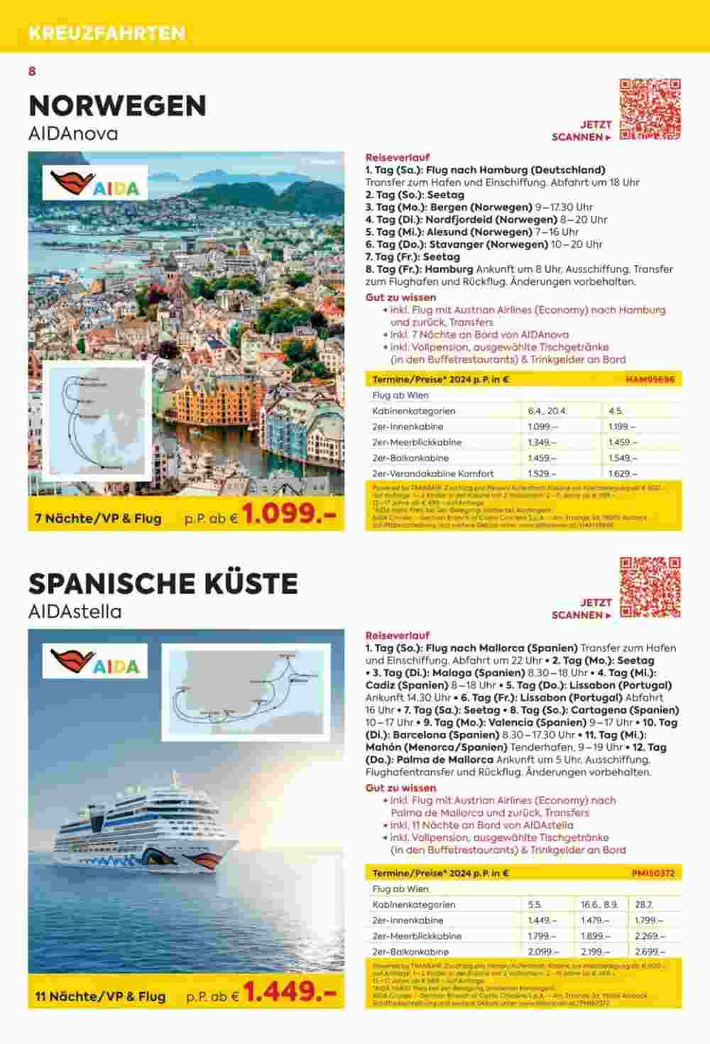 Billa Reisen Flugblatt (ab 08.11.2023) - Angebote und Prospekt - Seite 8