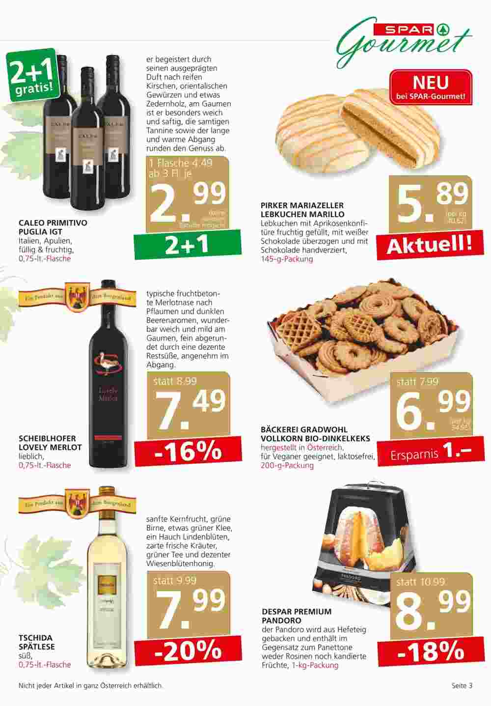 SPAR Gourmet Flugblatt (ab 09.11.2023) - Angebote und Prospekt - Seite 3