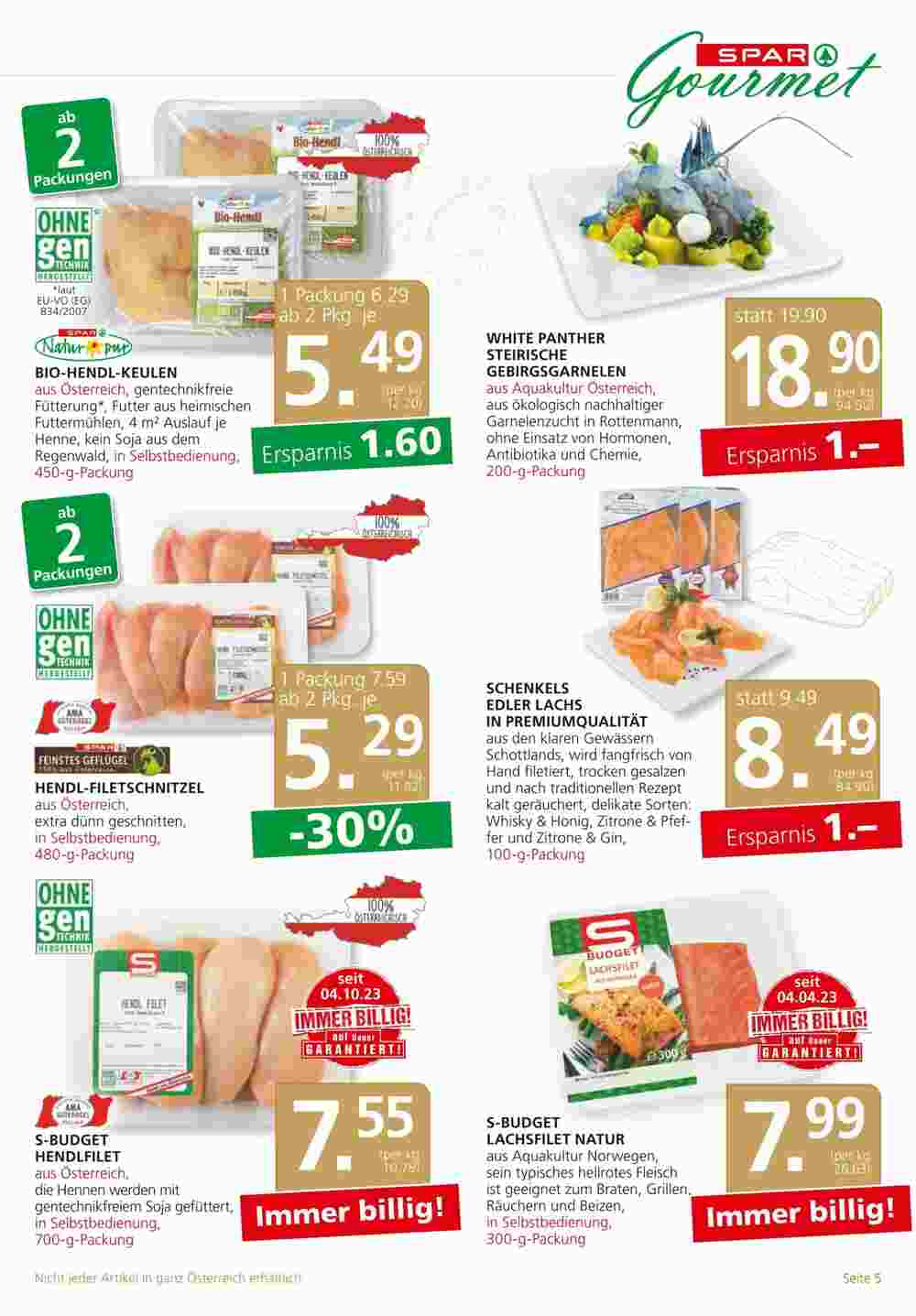 SPAR Gourmet Flugblatt (ab 09.11.2023) - Angebote und Prospekt - Seite 5