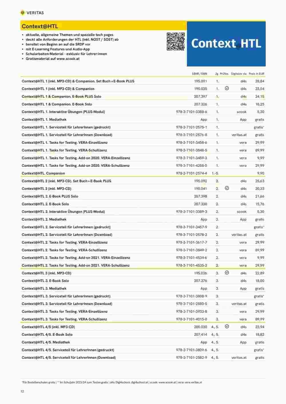 Veritas Flugblatt (ab 10.11.2023) - Angebote und Prospekt - Seite 12