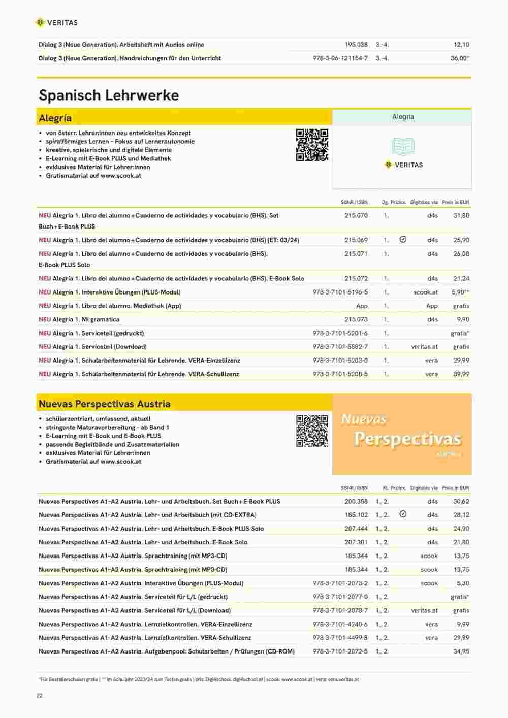 Veritas Flugblatt (ab 10.11.2023) - Angebote und Prospekt - Seite 22