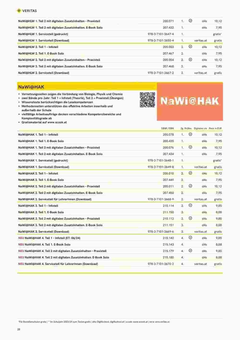 Veritas Flugblatt (ab 10.11.2023) - Angebote und Prospekt - Seite 28