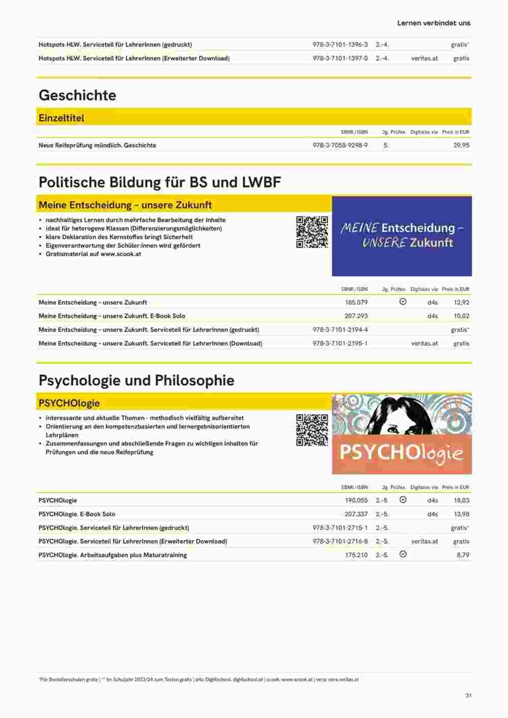 Veritas Flugblatt (ab 10.11.2023) - Angebote und Prospekt - Seite 31