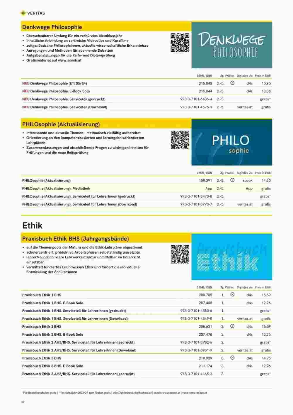 Veritas Flugblatt (ab 10.11.2023) - Angebote und Prospekt - Seite 32