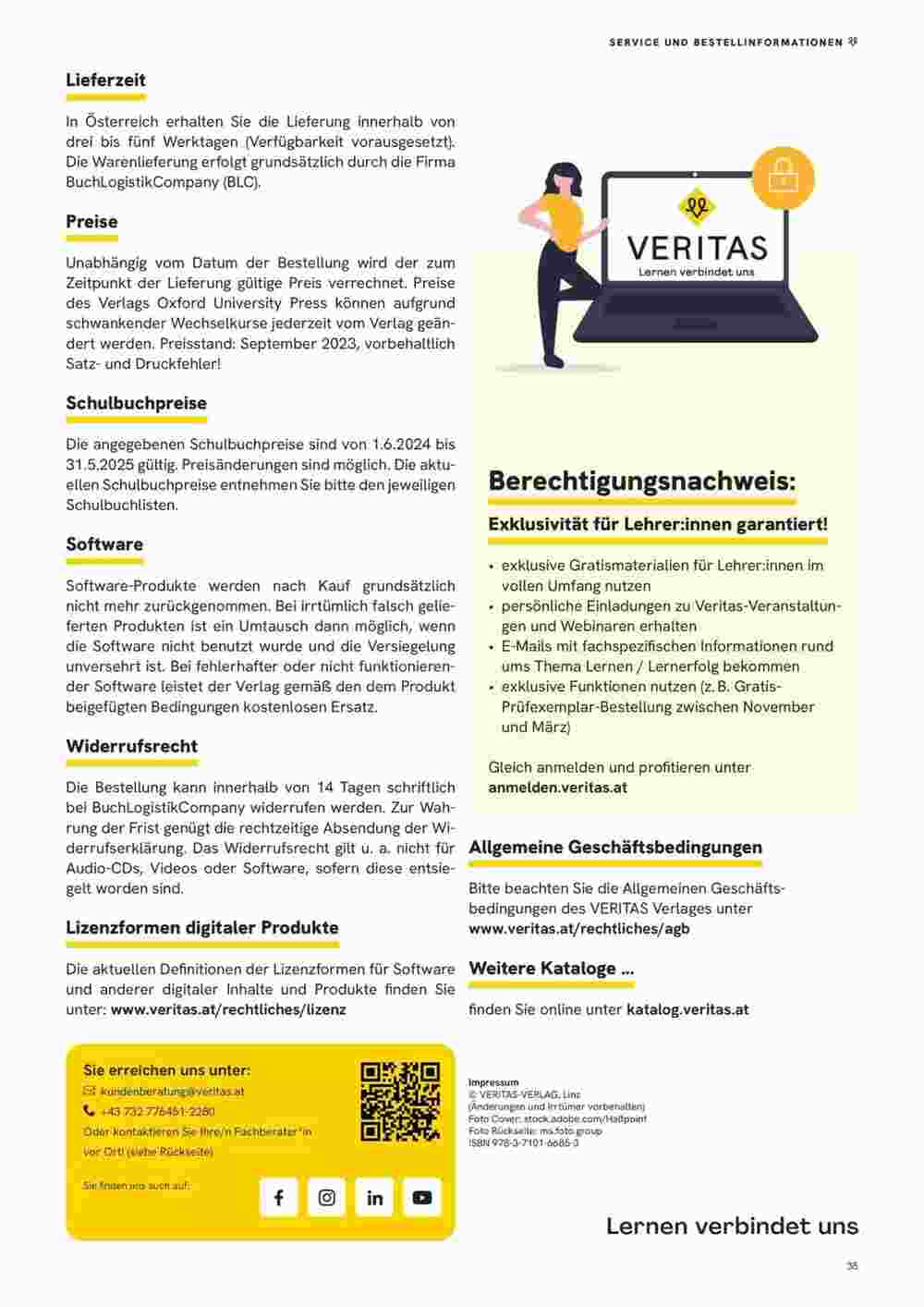 Veritas Flugblatt (ab 10.11.2023) - Angebote und Prospekt - Seite 35