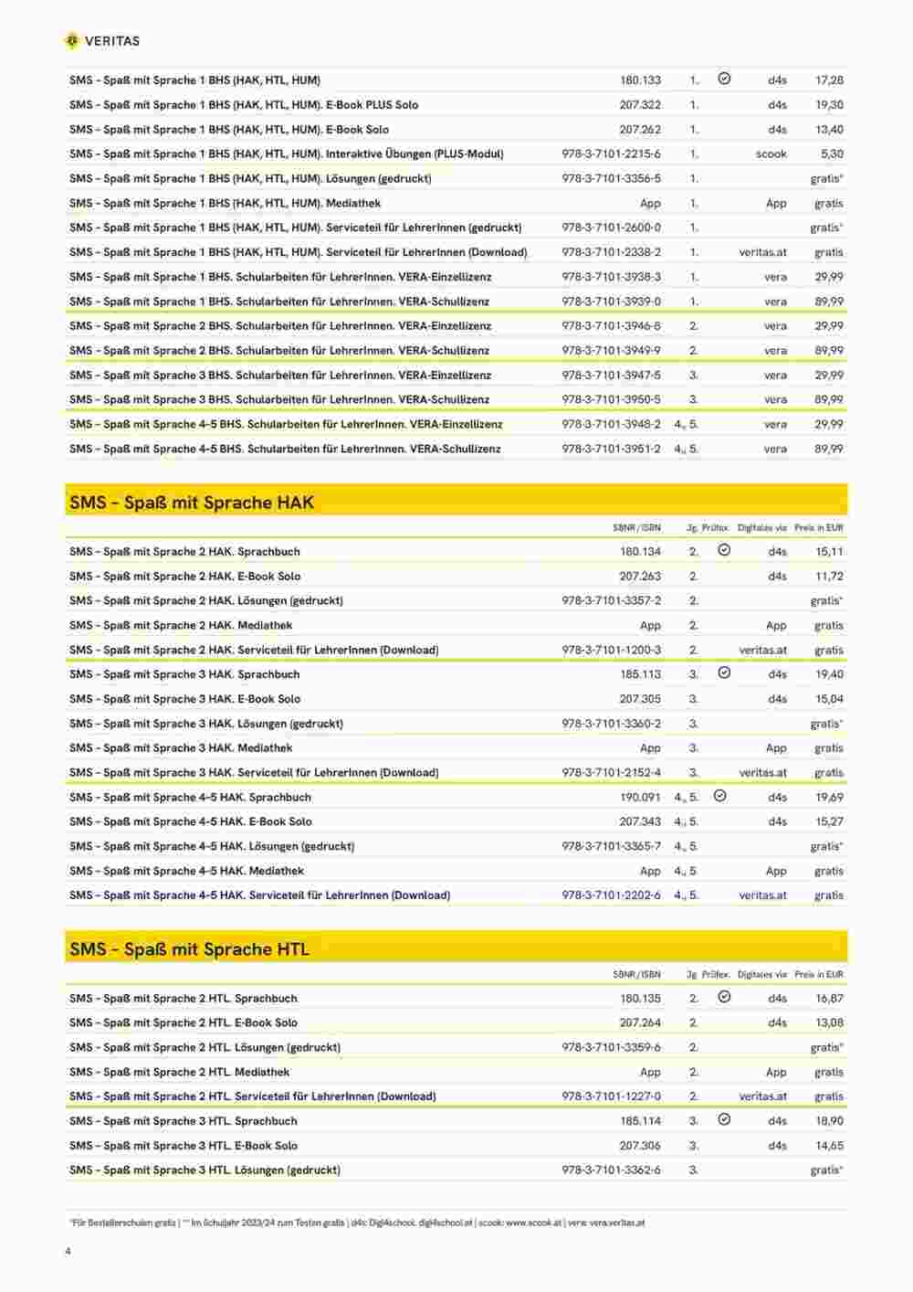 Veritas Flugblatt (ab 10.11.2023) - Angebote und Prospekt - Seite 4