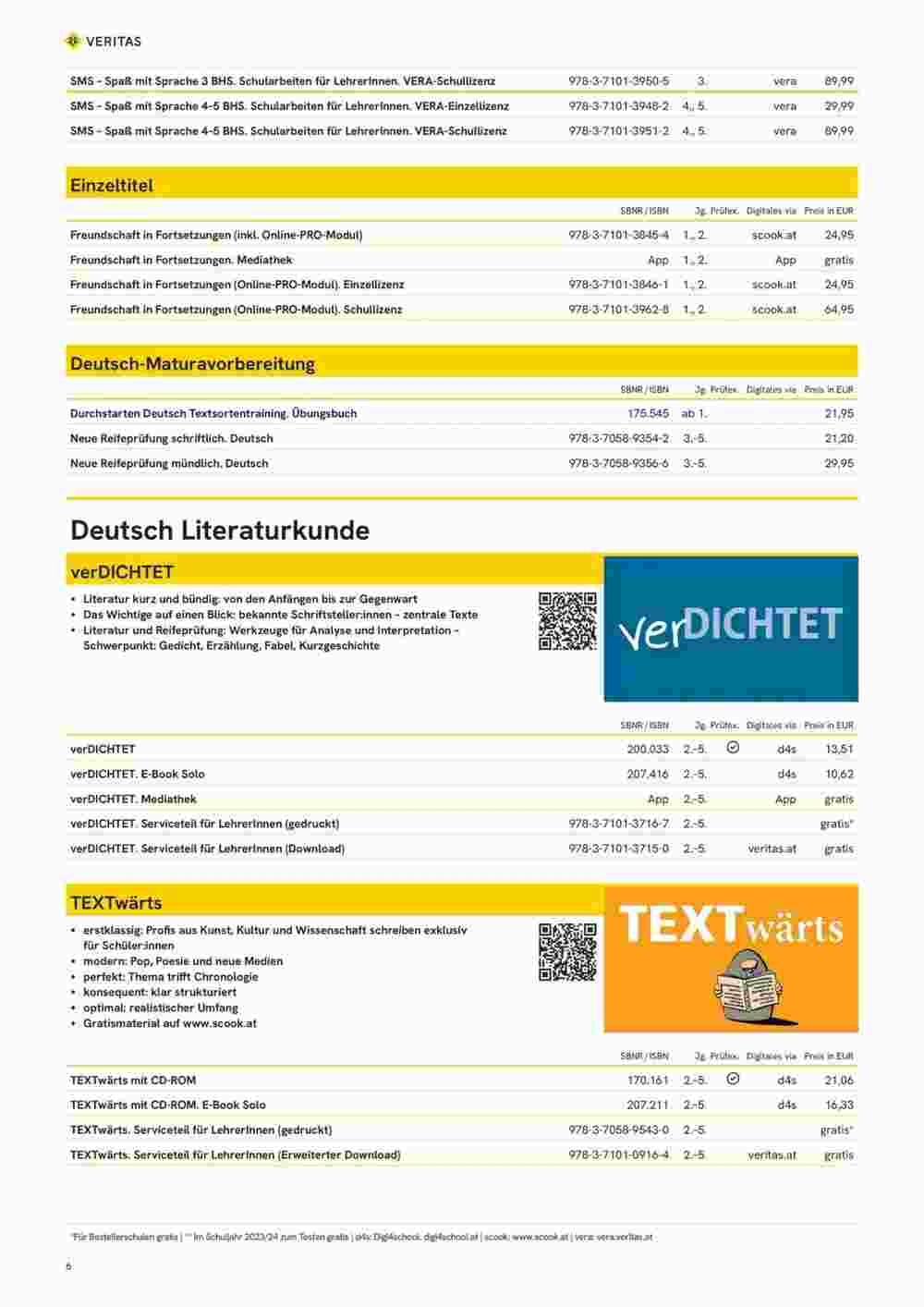 Veritas Flugblatt (ab 10.11.2023) - Angebote und Prospekt - Seite 6