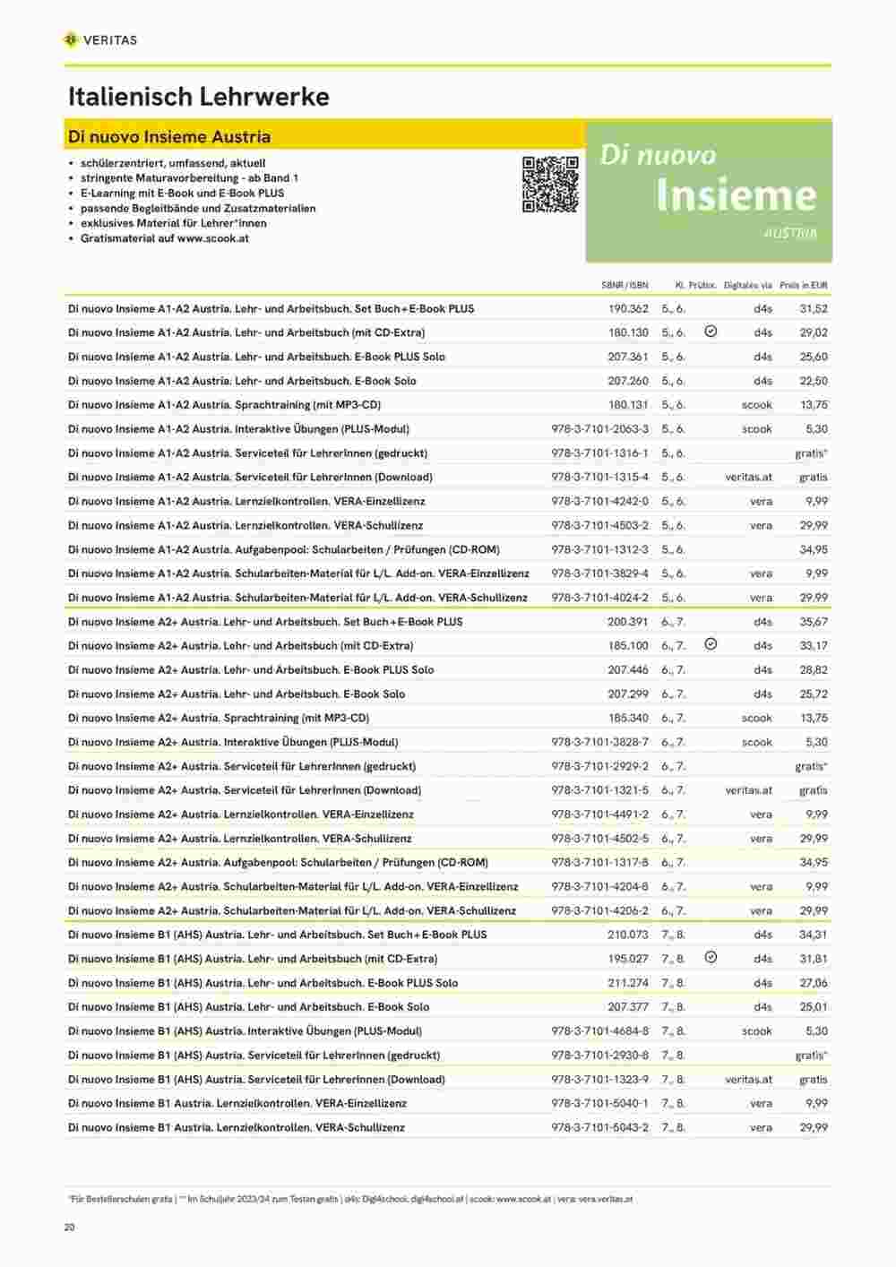 Veritas Flugblatt (ab 10.11.2023) - Angebote und Prospekt - Seite 20