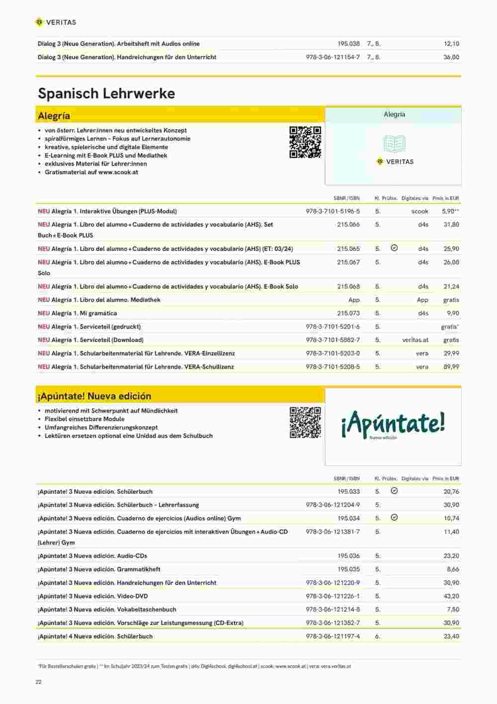 Veritas Flugblatt (ab 10.11.2023) - Angebote und Prospekt - Seite 22