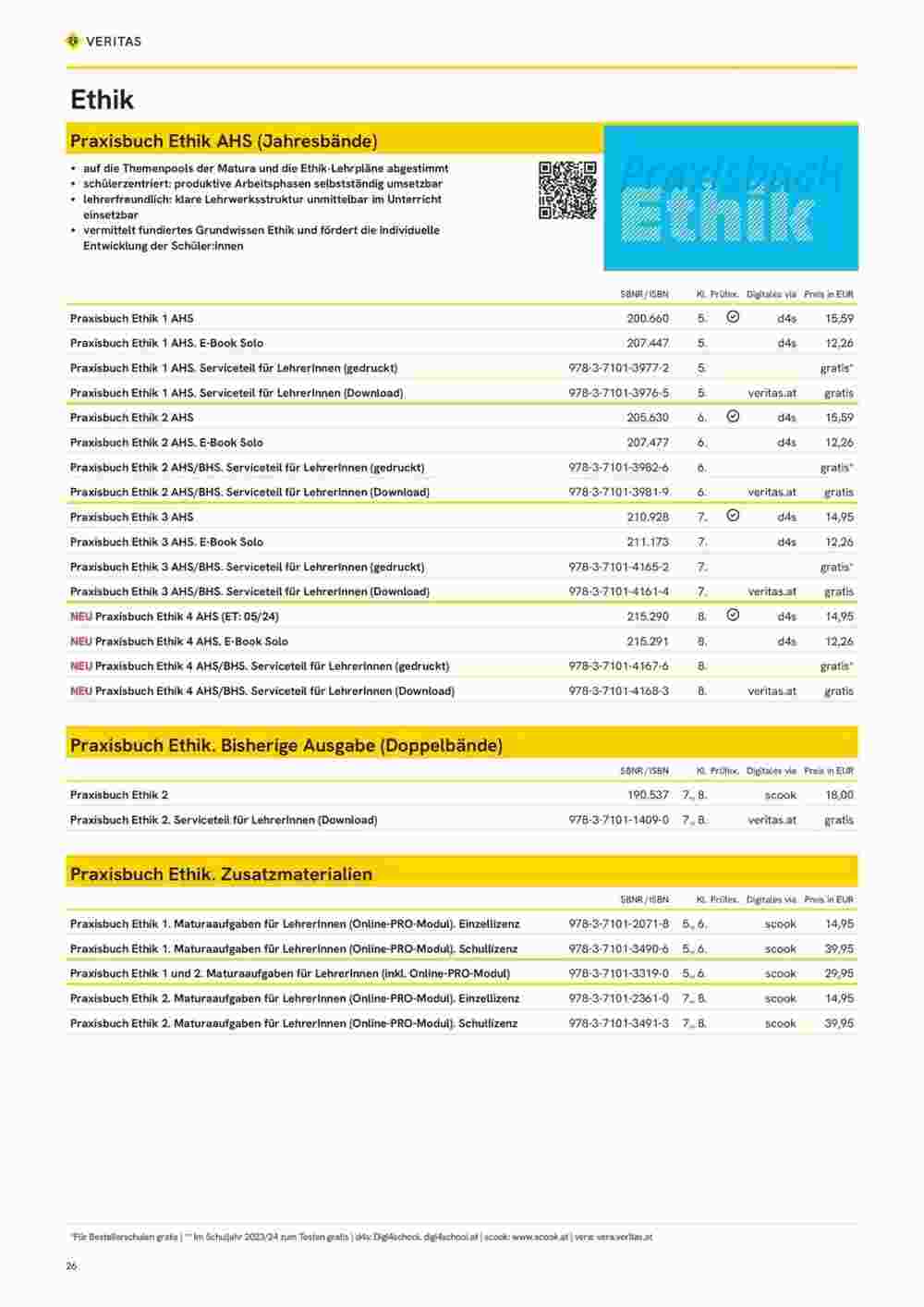 Veritas Flugblatt (ab 10.11.2023) - Angebote und Prospekt - Seite 26