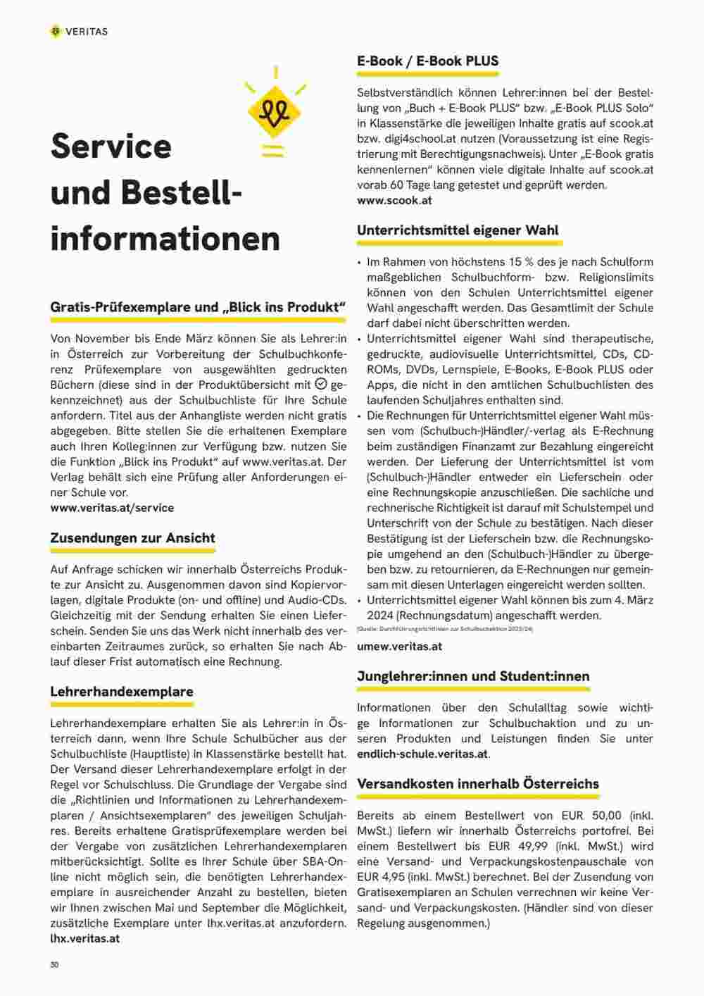 Veritas Flugblatt (ab 10.11.2023) - Angebote und Prospekt - Seite 30