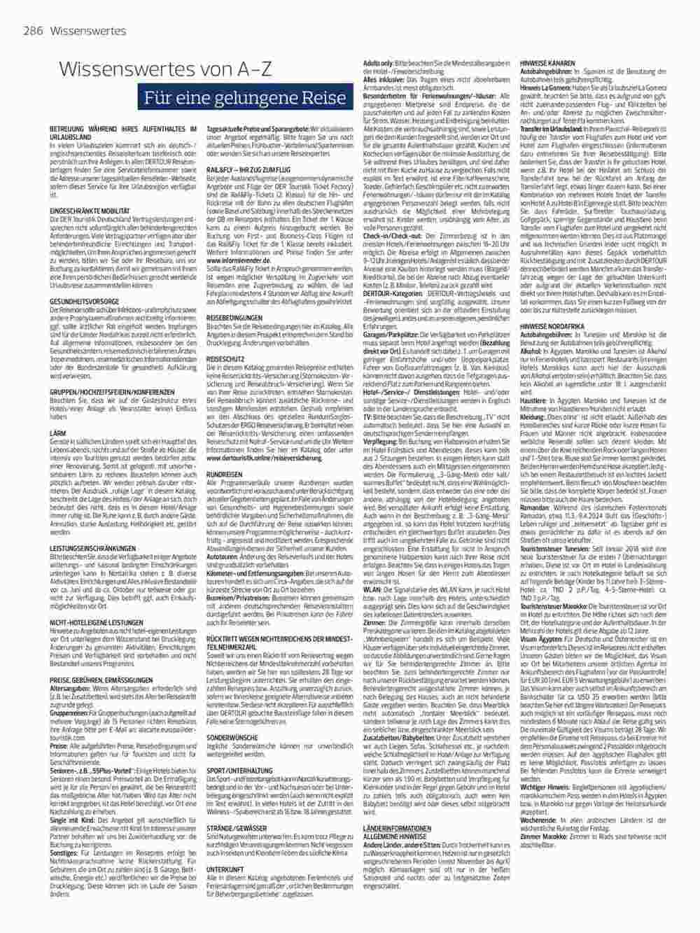 DERTOUR Flugblatt (ab 15.11.2023) - Angebote und Prospekt - Seite 286