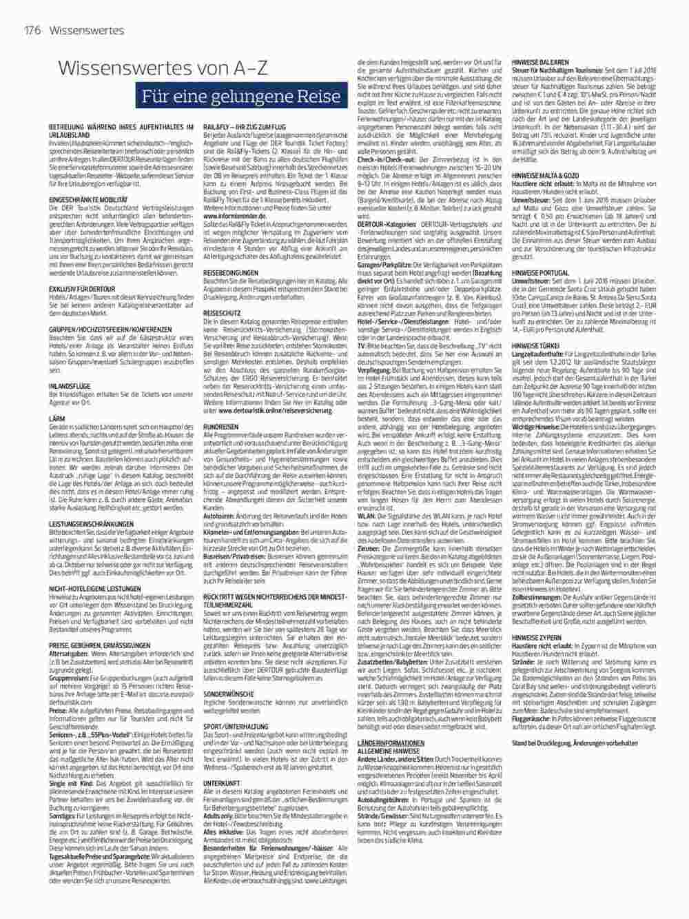 DERTOUR Flugblatt (ab 15.11.2023) - Angebote und Prospekt - Seite 176