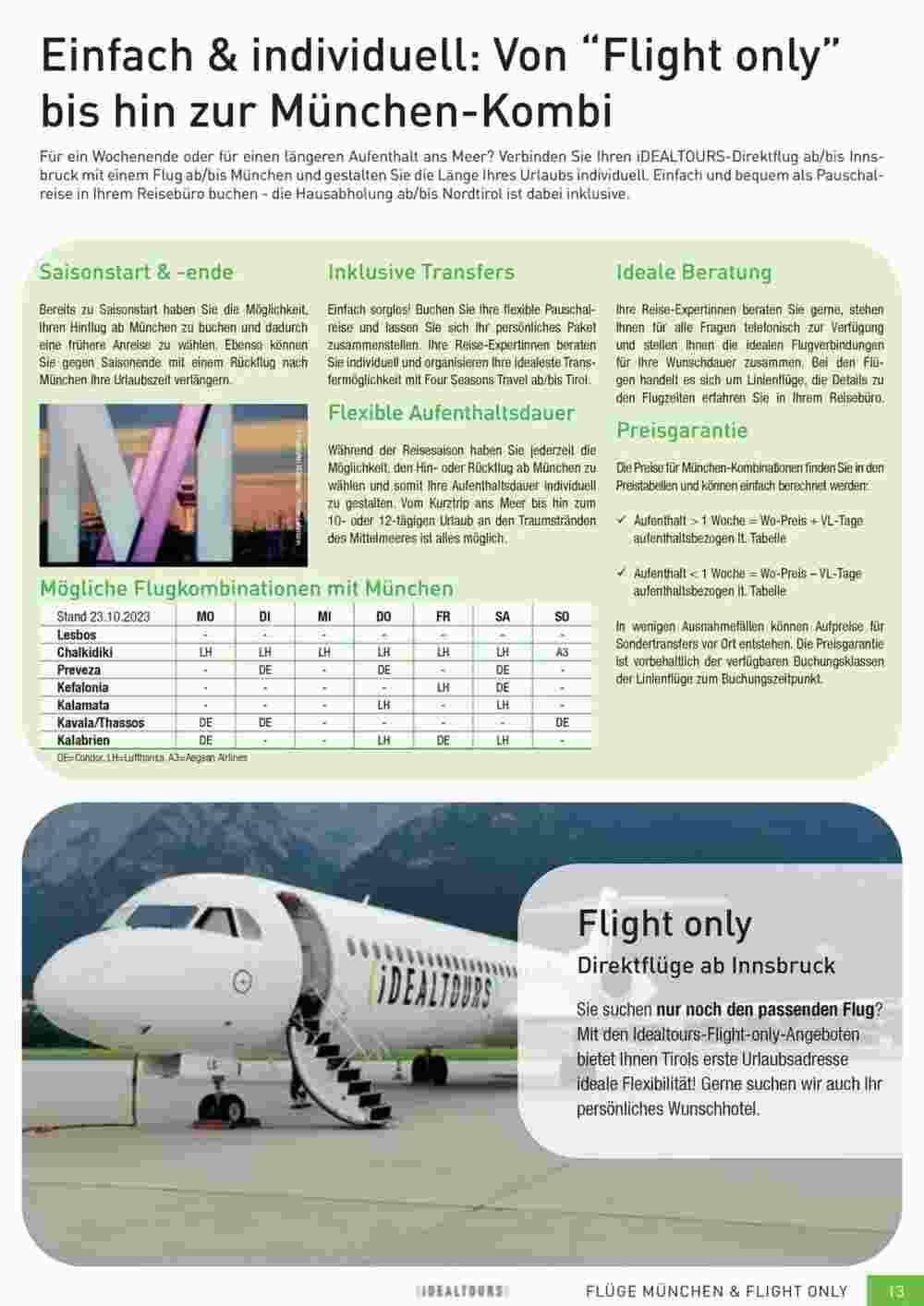 Idealtours Flugblatt (ab 15.11.2023) - Angebote und Prospekt - Seite 13