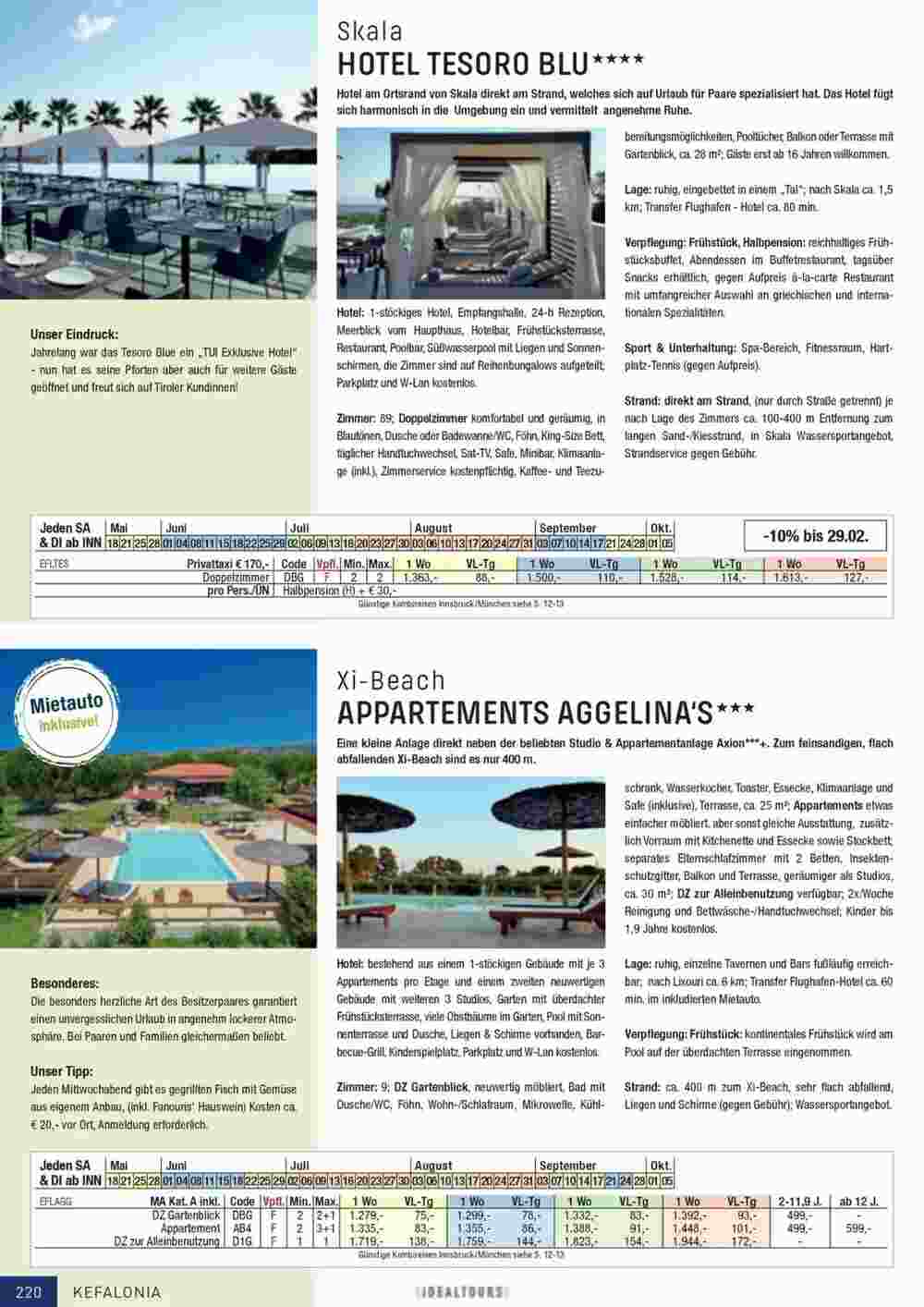 Idealtours Flugblatt (ab 15.11.2023) - Angebote und Prospekt - Seite 220