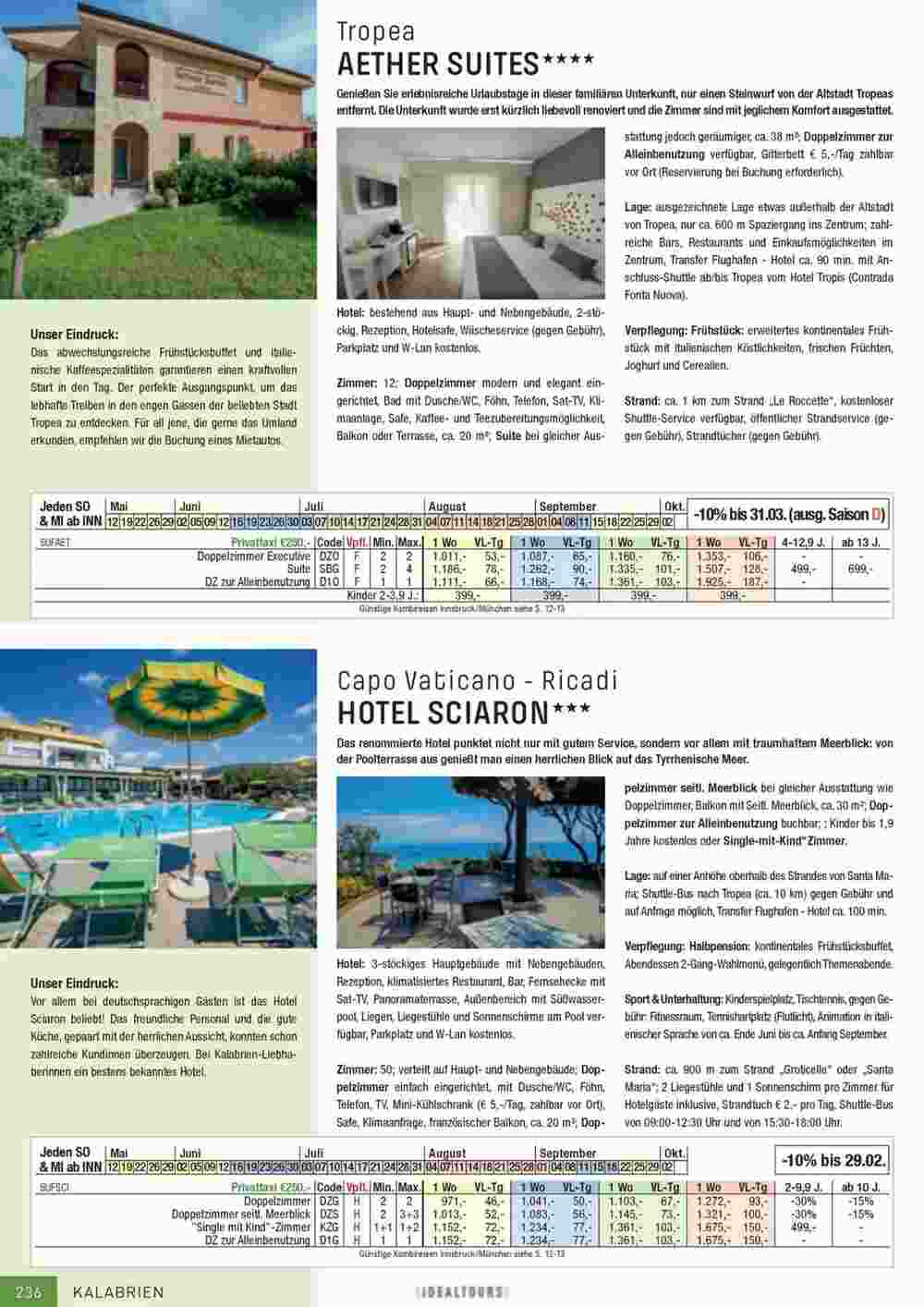 Idealtours Flugblatt (ab 15.11.2023) - Angebote und Prospekt - Seite 236