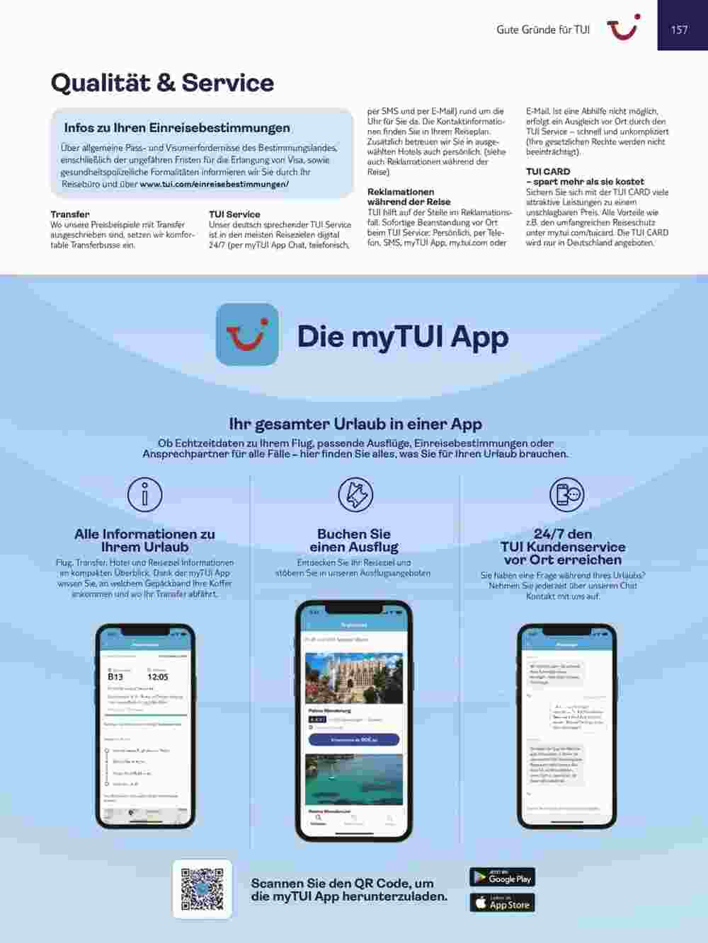Tui Reisebüro Flugblatt (ab 15.11.2023) - Angebote und Prospekt - Seite 157