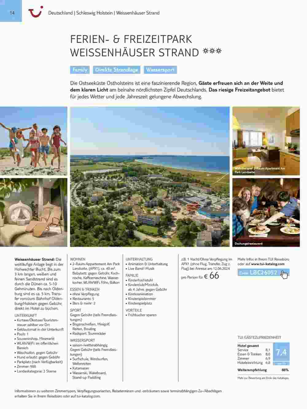 Tui Reisebüro Flugblatt (ab 15.11.2023) - Angebote und Prospekt - Seite 14