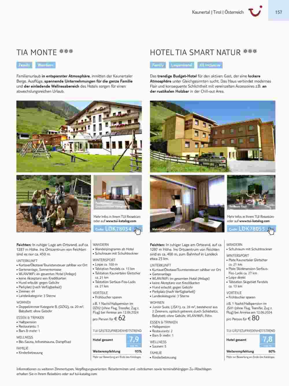 Tui Reisebüro Flugblatt (ab 15.11.2023) - Angebote und Prospekt - Seite 157