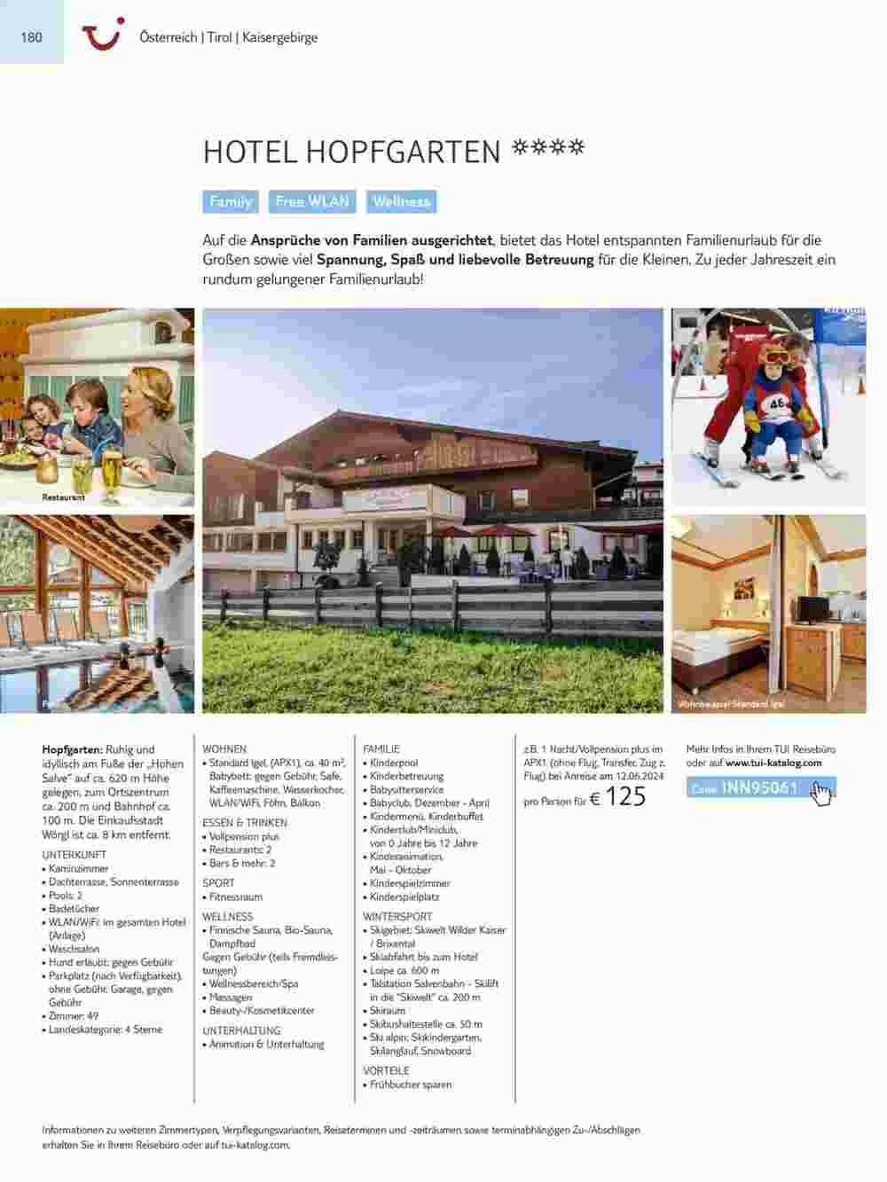 Tui Reisebüro Flugblatt (ab 15.11.2023) - Angebote und Prospekt - Seite 180