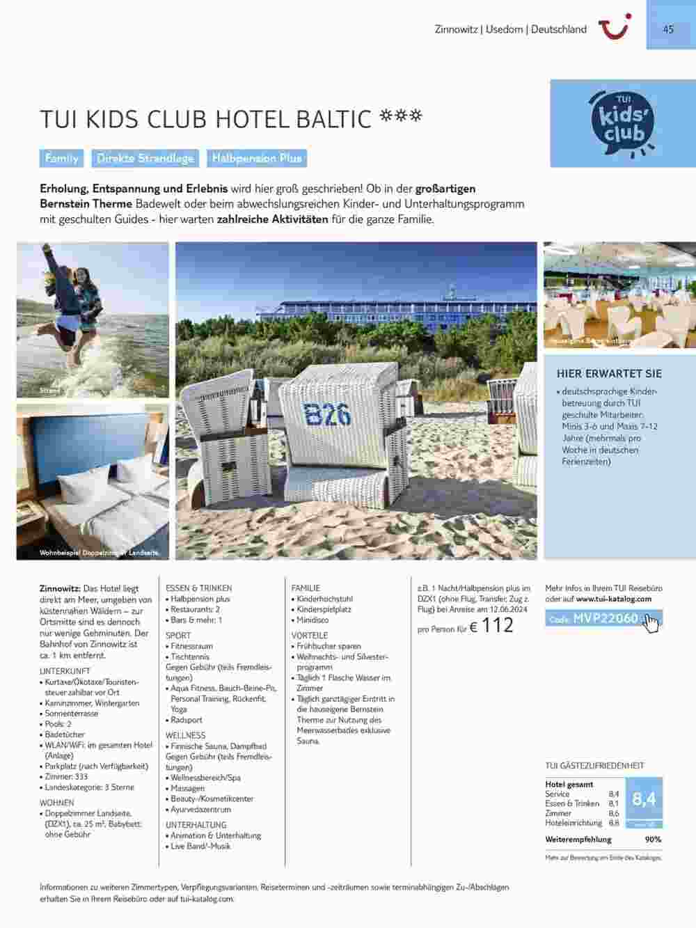 Tui Reisebüro Flugblatt (ab 15.11.2023) - Angebote und Prospekt - Seite 45