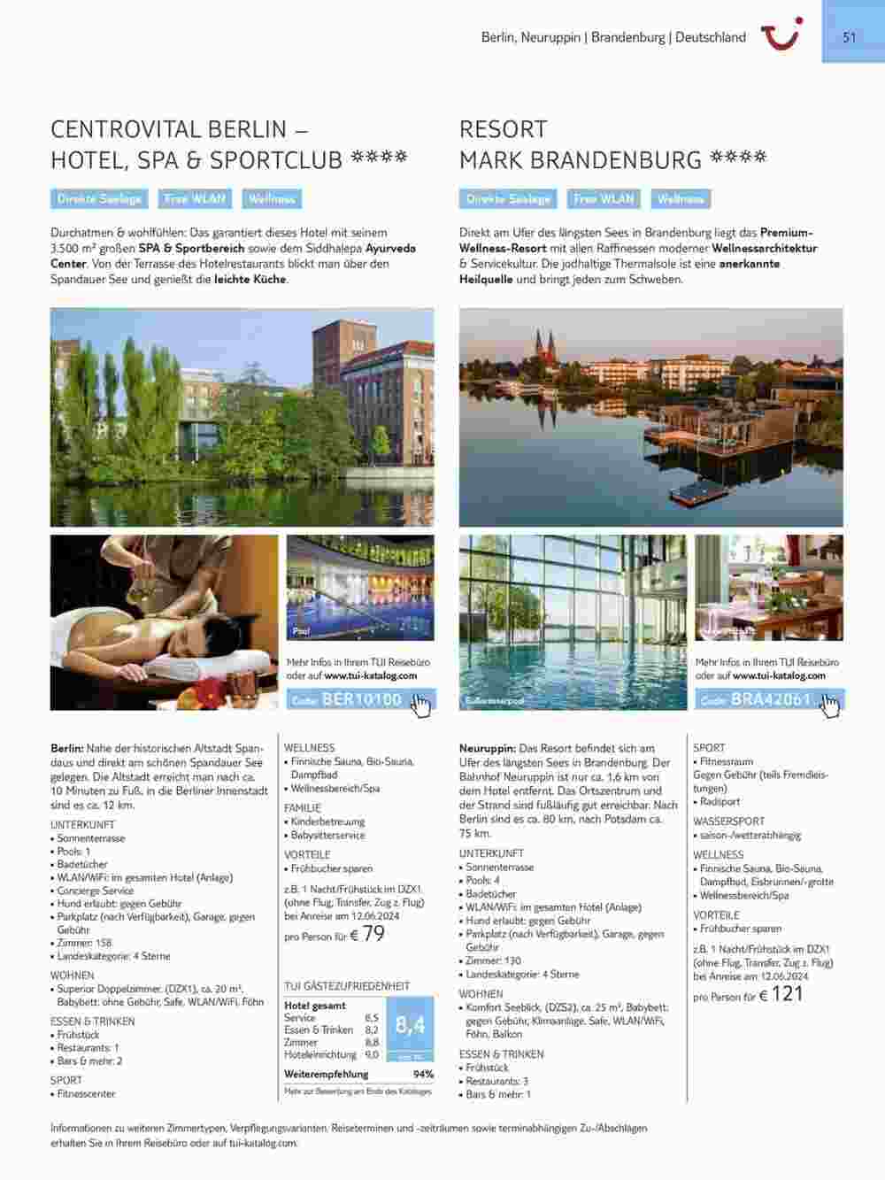Tui Reisebüro Flugblatt (ab 15.11.2023) - Angebote und Prospekt - Seite 51