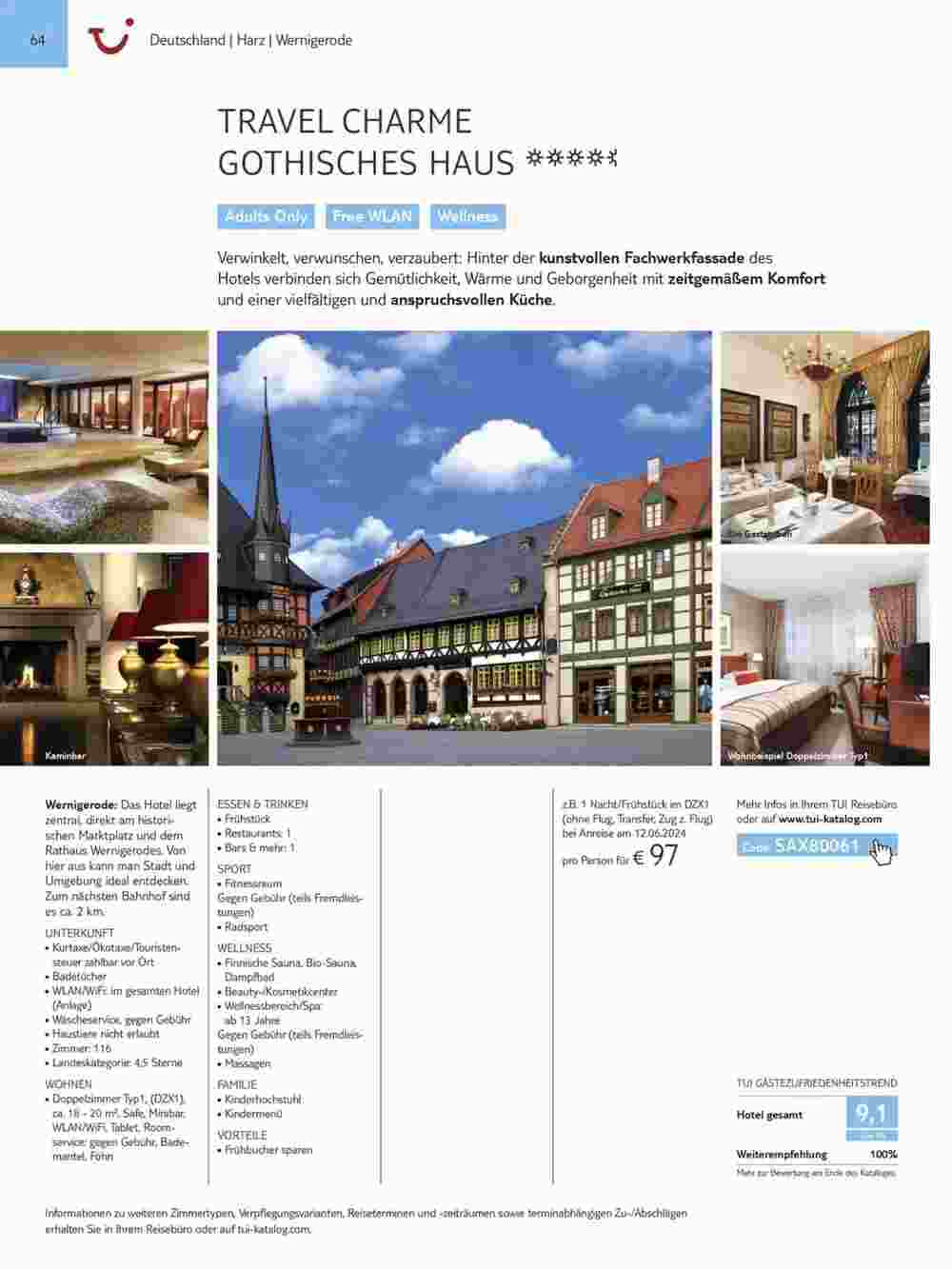 Tui Reisebüro Flugblatt (ab 15.11.2023) - Angebote und Prospekt - Seite 64