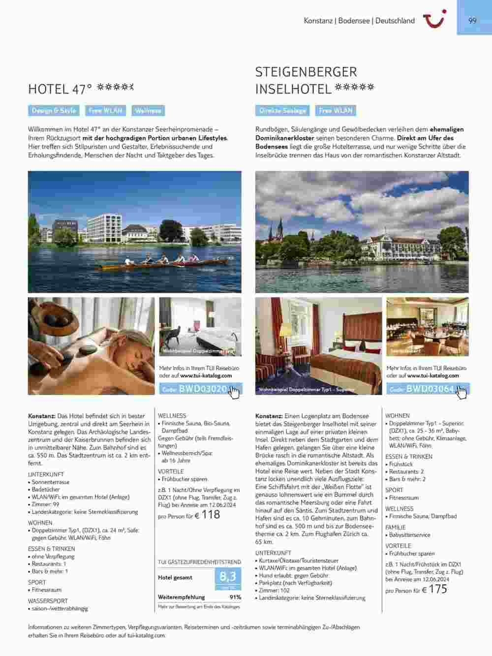 Tui Reisebüro Flugblatt (ab 15.11.2023) - Angebote und Prospekt - Seite 99