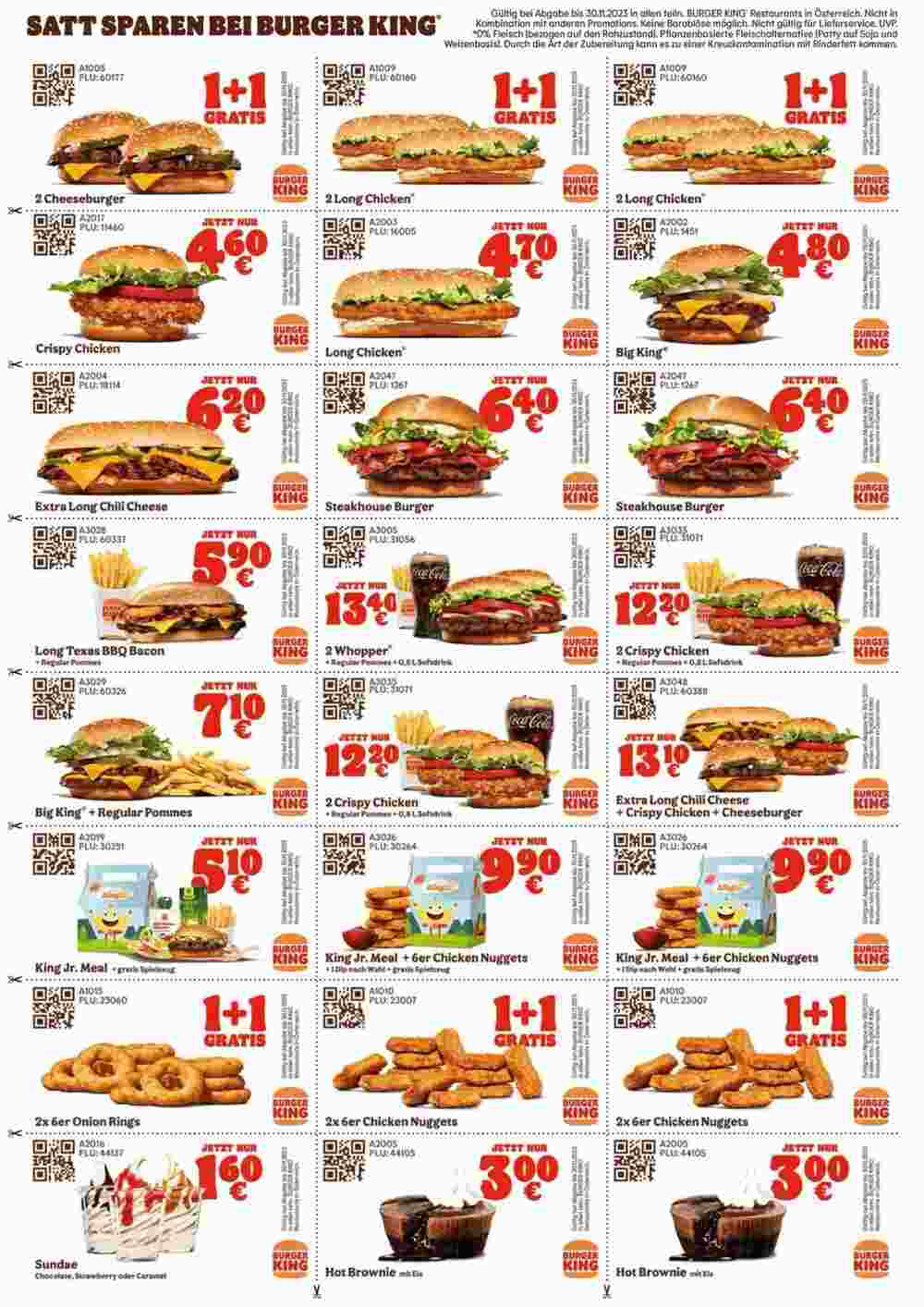 Burger King Flugblatt (ab 16.11.2023) - Angebote und Prospekt - Seite 1