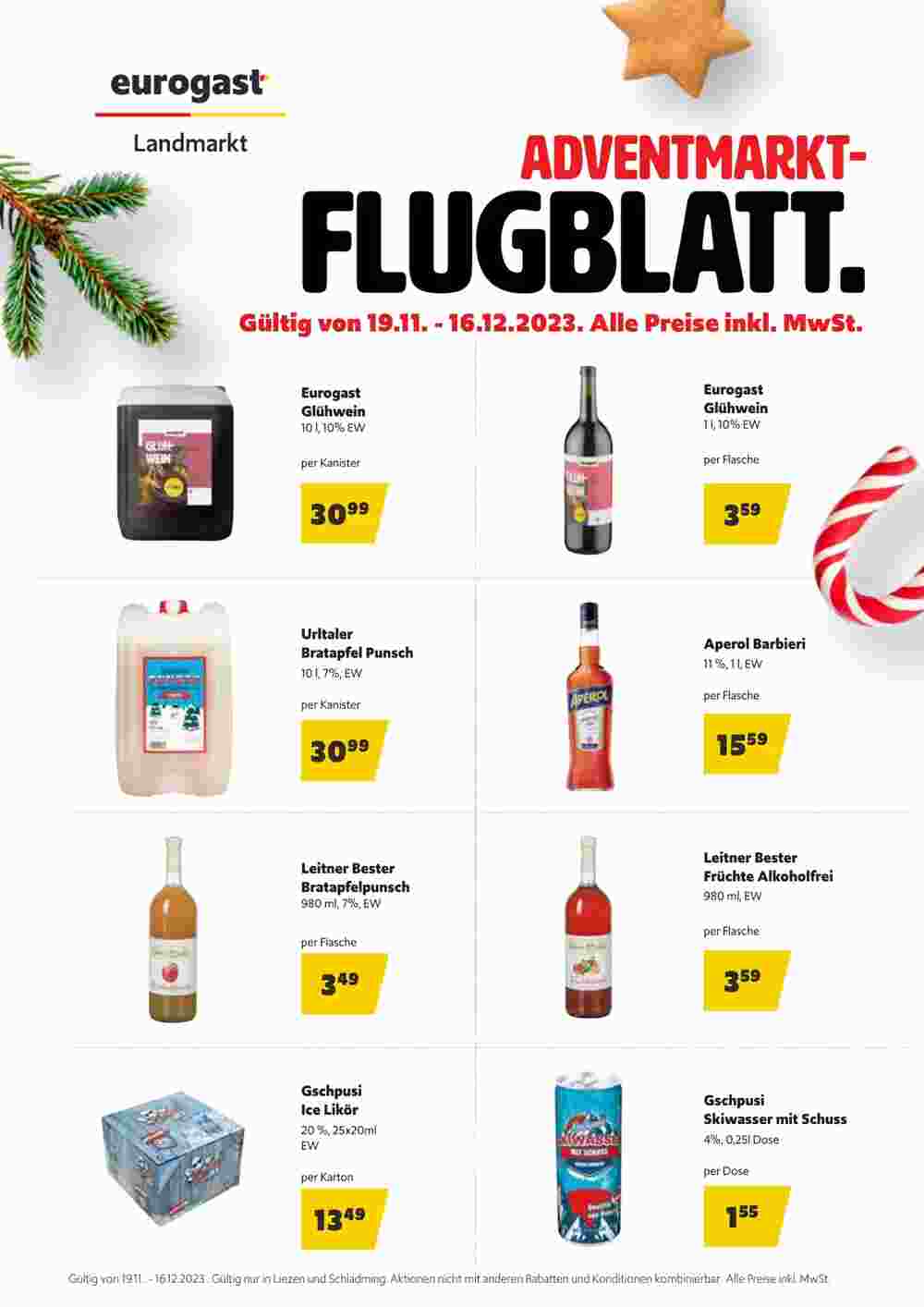 Landmarkt Flugblatt (ab 19.11.2023) - Angebote und Prospekt - Seite 1