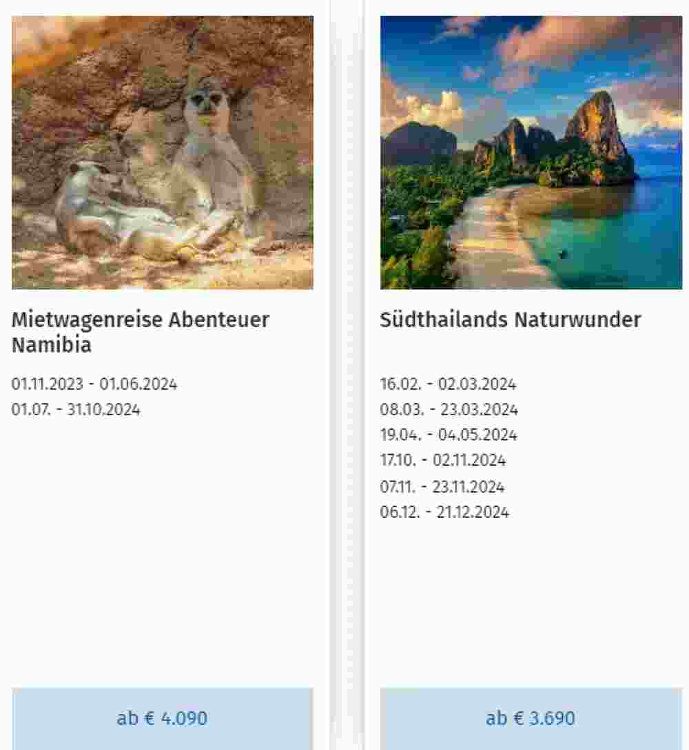 Columbus Reisen Flugblatt (ab 21.11.2023) - Angebote und Prospekt - Seite 1