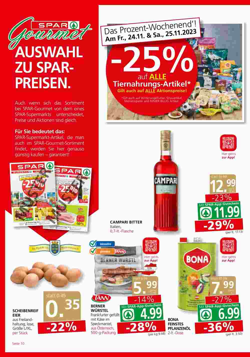 SPAR Gourmet Flugblatt (ab 23.11.2023) - Angebote und Prospekt - Seite 10