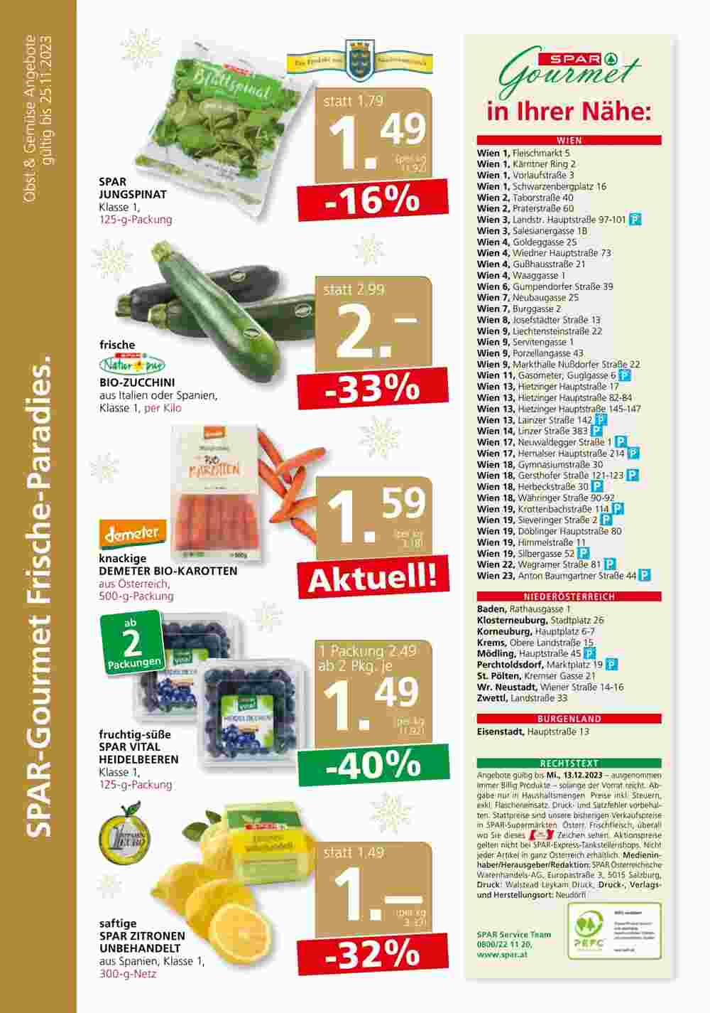 SPAR Gourmet Flugblatt (ab 23.11.2023) - Angebote und Prospekt - Seite 12