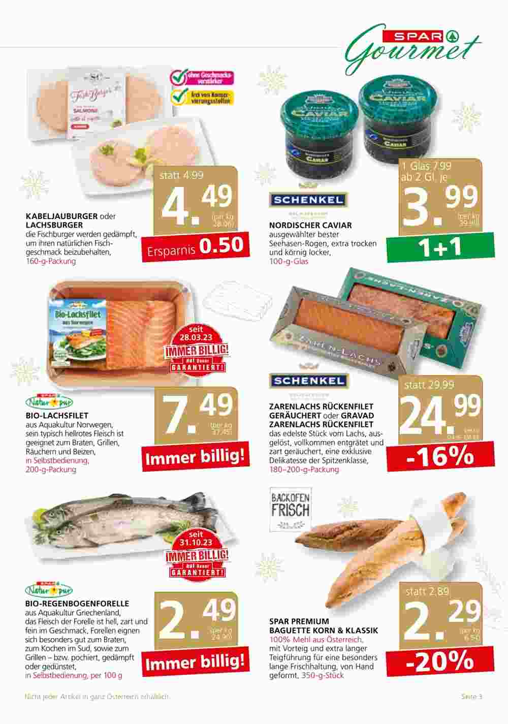 SPAR Gourmet Flugblatt (ab 23.11.2023) - Angebote und Prospekt - Seite 3