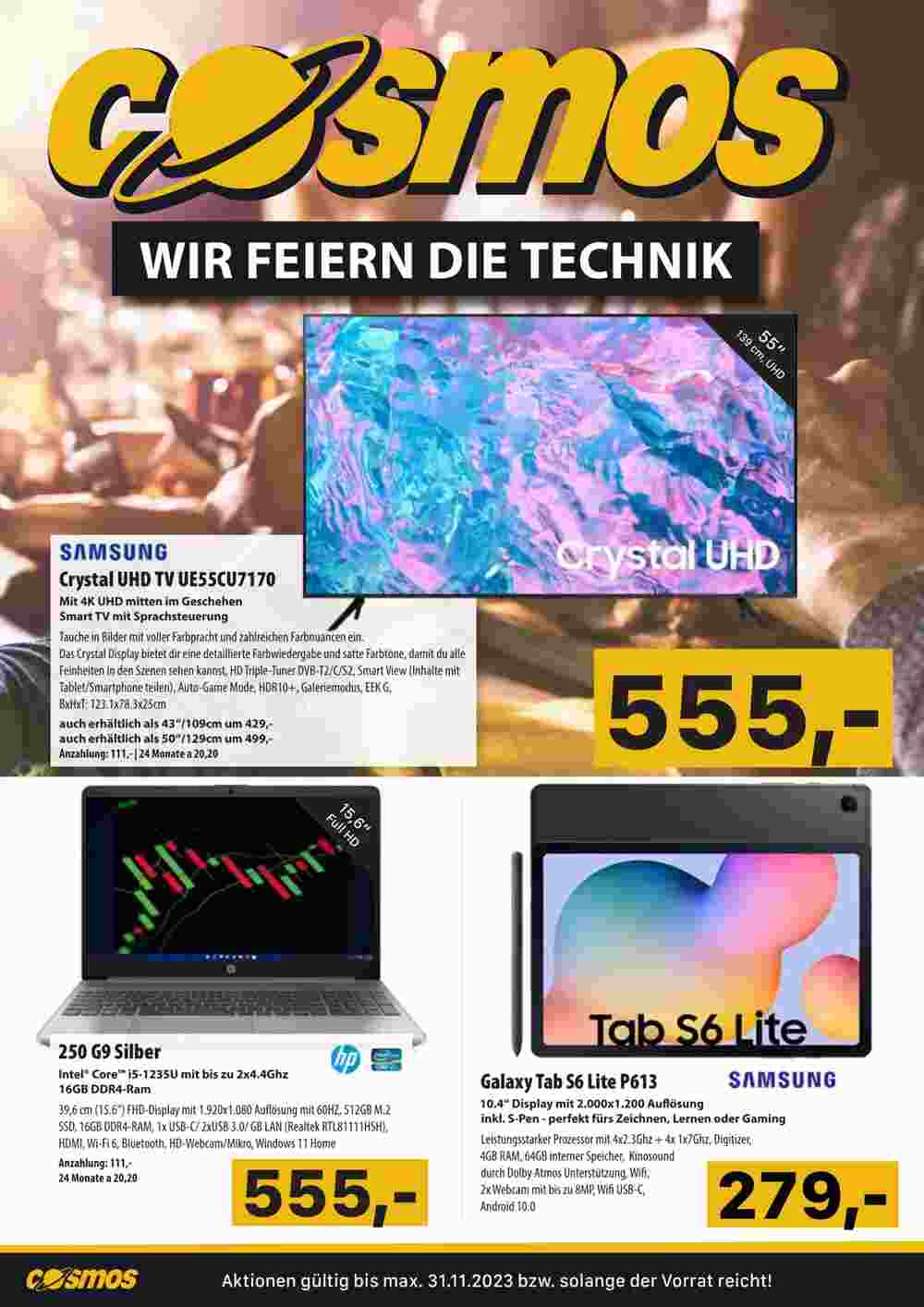 Cosmos Flugblatt (ab 23.11.2023) - Angebote und Prospekt - Seite 1