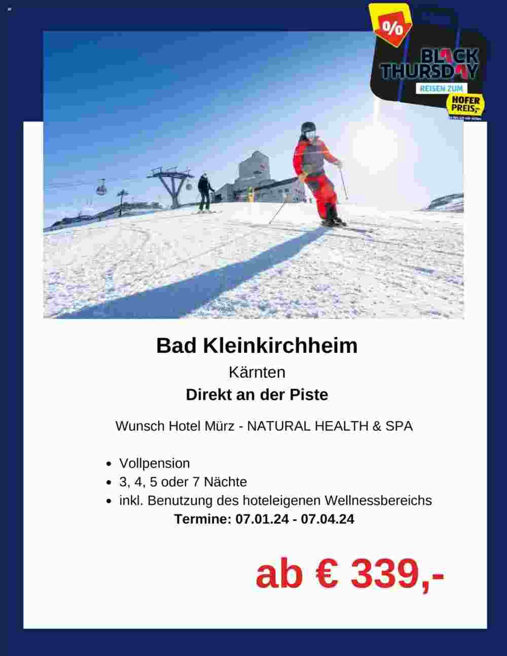 Hofer Reisen Flugblatt (ab 23.11.2023) - Angebote und Prospekt - Seite 4