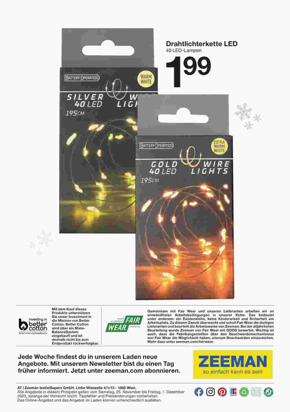 Zeeman Flugblatt (ab 25.11.2023) - Angebote und Prospekt - Seite 12