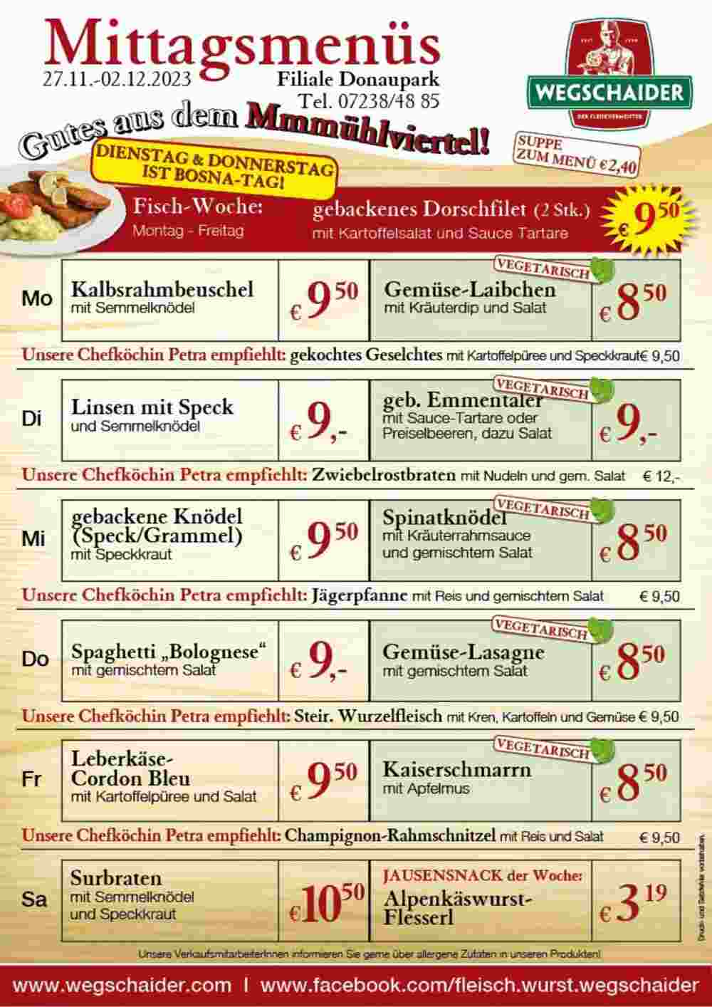 Wegschaider Flugblatt (ab 27.11.2023) - Angebote und Prospekt - Seite 7